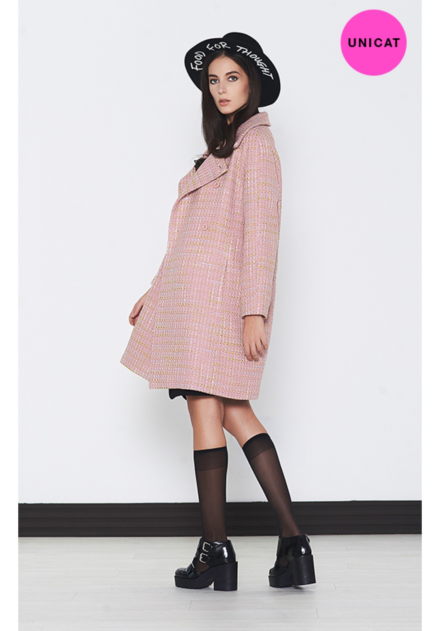 Palton KVINNA Pink Pattern